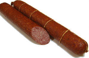 Колбаса варено-копченая Сервелат (Сургутский мясокомбинат).jpg