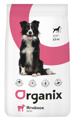 Для собак, с ягненком и рисом, Adult Dog Lamb (Organix).jpg