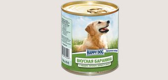 Консервы с бараниной, сердцем, печенью, рубцом и рисом (Happy Dog).jpg