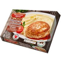 Шницель рубленый с картофельным пюре под соусом (Российская корона).jpg