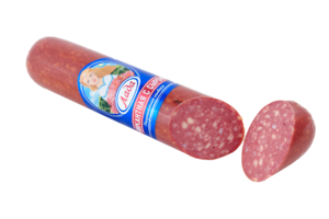 Колбаса полукопченая Пикантная с сыром (Лада).png