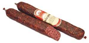 Колбаса салями мясная сырокопченая Раубичская зернистая (Ошмянский мясокомбинат).jpg