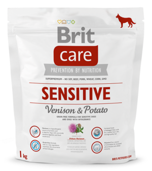 Care Sensitive корм для собак с чувствительным пищеварением и при пищевой непереносимости, с олениной и картофелем (Brit).png