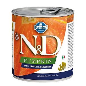 N&D PUMPKIN с ягненком, тыквой и черникой для собак (Farmina).jpg