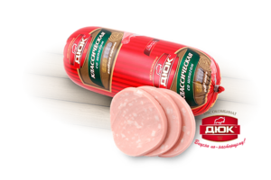 Колбаса из мяса птицы Классическая со шпиком (МК ДЮК).webp