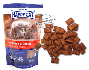 Подушечки Говядина и солод (Happy Cat).jpg