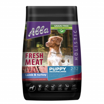 Fresh Meat Puppy Medium and Large с ягненком и индейкой (ABBA).webp