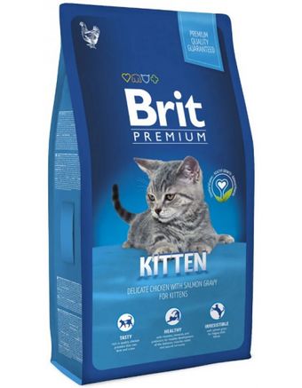 Premium Cat Kitten корм для котят, с курицей в соусе из лосося (Brit).jpg