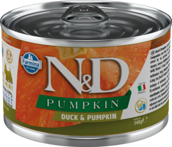 N&D PUMPKIN для собак мелких пород, с уткой и тыквой (Farmina).webp