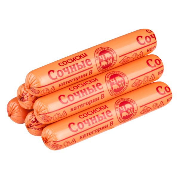 Файл:Сосиски Сочные (Череповецкий мясокомбинат).png