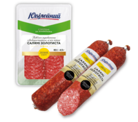 Колбаса сырокопченая с использованием птицы Салямi Золотиста (Юбилейный).png