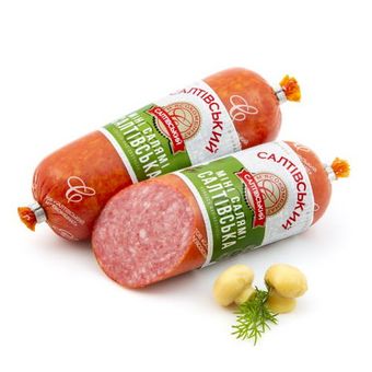 Колбаса варено-копченая Мiнi Салямi Салтiвська (Салтовский мясокомбинат).jpg