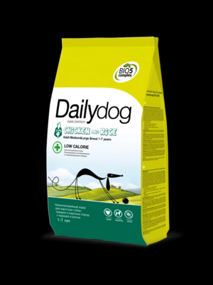 Низкокалорийный корм С индейкой и рисом (DailyDog).webp