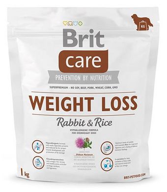 Care Weight Loss для собак, склонных к полноте, кролик с рисом (Brit).jpg