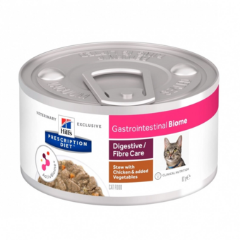 Prescription Diet Gastrointestinal Biome влажный диетический корм для кошек при расстройствах пищеварения, c курицей (Hills).webp