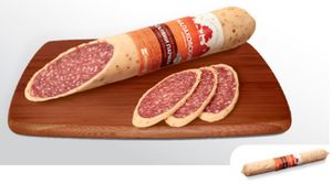 Сырокопчёная колбаса Салями Парма в сыре со специями (Малаховский мясокомбинат).jpg