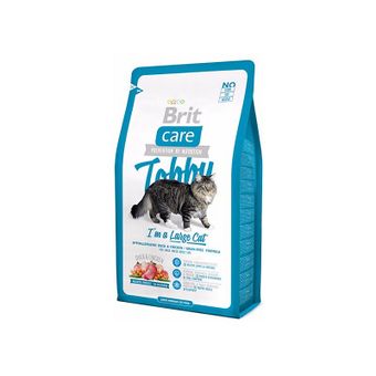 Care Cat Tobby Im a Large Cat корм для взрослых кошек крупных пород, с уткой и курицей (Brit).jpg