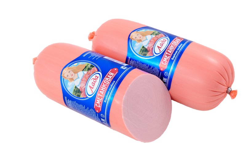 Файл:Колбаса вареная Сметанковая (Лада).png