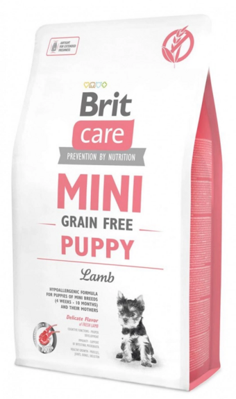 Care MINI GF Puppy Lamb беззерновой корм для щенков мини пород, ягненок (Brit).webp