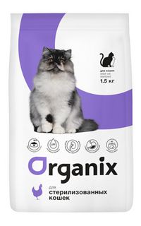 Для стерилизованных кошек, с курицей, Cat sterilized (Organix).jpg