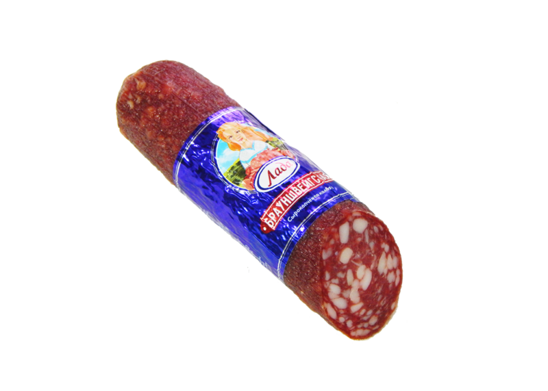 Файл:Колбаса сырокопченая Брауншвейгская (Лада).png