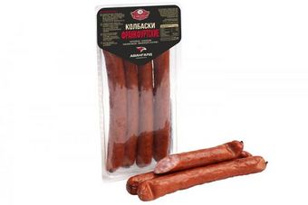 Полукопченые колбаски Франкфуртские Авангард (Сибирские колбасы).jpg