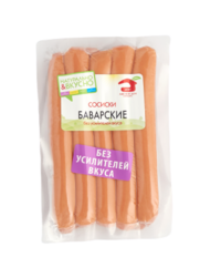 Сосиски Баварские натуральная оболочка (Мясной дом Бородина).png