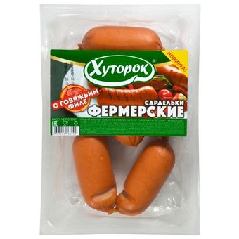 Сардельки Фермерские в натуральной оболочке (ТМ Хуторок).jpg