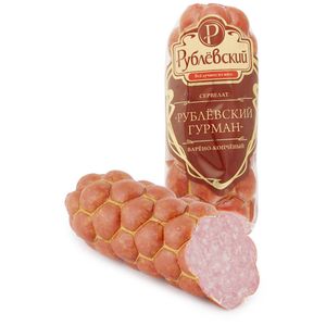 Сервелат Рублёвский гурман варено-копченый (Рублёвские колбасы).jpg