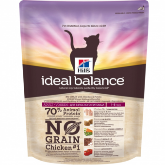 Ideal Balance No Grain натуральный беззерновой с курицей и картофелем (Hills).webp